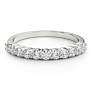 1/2 ct. tw. Common Prong Elegance Lab-Grown Diamond Band - View 2 - Vowmira lab-grown diamond jewelry