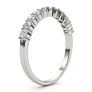 1/2 ct. tw. Common Prong Elegance Lab-Grown Diamond Band - Side View - Vowmira lab-grown diamond jewelry