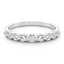 1/2 ct. tw. 9 Stone Single Shared Prong Lab-Grown Diamond Band - View 2 - Vowmira lab-grown diamond jewelry