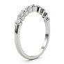 1/2 ct. tw. 9 Stone Single Shared Prong Lab-Grown Diamond Band - Side View