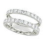 1 ct. tw. Common Prong Ring Lab-Grown Diamond Ring Enhancer - Side View - Vowmira lab-grown diamond jewelry