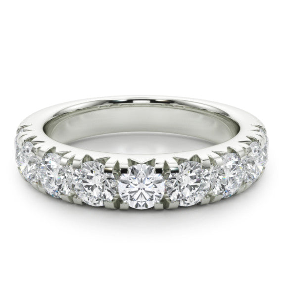 2 ct. tw. French Pave Lab-Grown Diamond Band - Main View - Vowmira lab-grown diamond jewelry