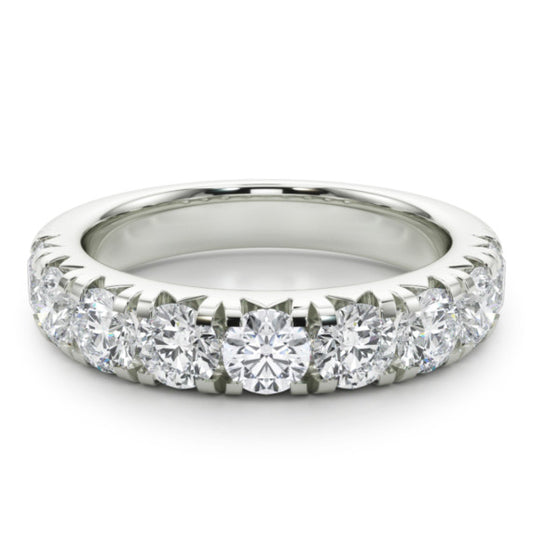 2 ct. tw. French Pave Lab-Grown Diamond Band - Main View - Vowmira lab-grown diamond jewelry