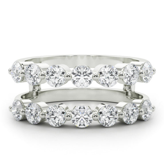 1 1/2 ct. tw. Single Shared Prong Ring Lab-Grown Diamond Ring Enhancer - Main View