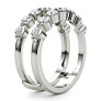 1 1/2 ct. tw. Single Shared Prong Ring Lab-Grown Diamond Ring Enhancer - Detail View