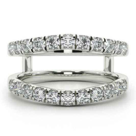 1 ct. tw. Chevron Ring Lab-Grown Diamond Ring Enhancer - Main View - Vowmira lab-grown diamond jewelry