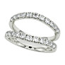 1 ct. tw. Chevron Ring Lab-Grown Diamond Ring Enhancer - Side View
