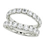 2 ct. tw. Chevron Ring Lab-Grown Diamond Ring Enhancer - Side View
