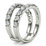 2 ct. tw. Chevron Ring Lab-Grown Diamond Ring Enhancer - Detail View