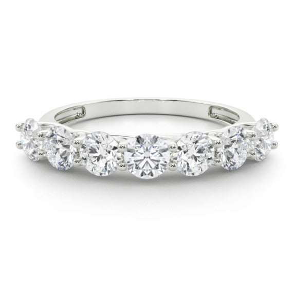 1 1/2 ct. tw. Trellis 7 Stone Lab-Grown Diamond Band - Main View - Vowmira lab-grown diamond jewelry