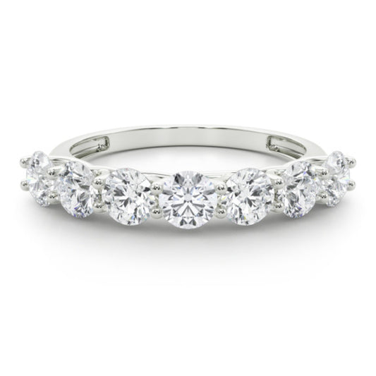 1 1/2 ct. tw. Trellis 7 Stone Lab-Grown Diamond Band - Main View - Vowmira lab-grown diamond jewelry