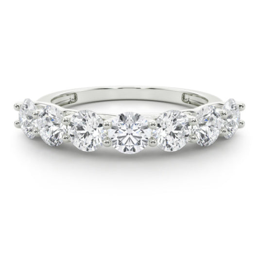 2 ct. tw. Trellis 7 Stone Lab-Grown Diamond Band - Main View - Vowmira lab-grown diamond jewelry
