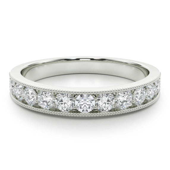 1/2 ct. tw. Milgrain Pave Elegance Lab-Grown Diamond Band - Main View