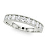 1/2 ct. tw. Milgrain Pave Elegance Lab-Grown Diamond Band - Side View - Vowmira lab-grown diamond jewelry