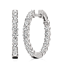 Merle Inside Out Lab-Grown Diamond Hoops - Side View