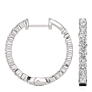Merle Inside Out Lab-Grown Diamond Hoops - Side View - Vowmira lab-grown diamond jewelry