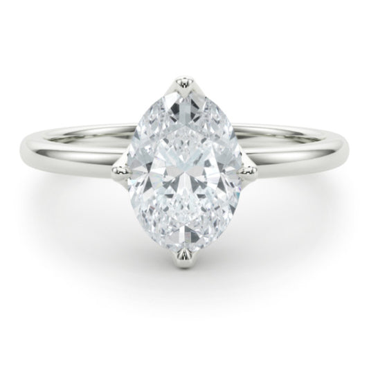 Cora Oval Lab-Grown Diamond Ring - Main View - Vowmira lab-grown diamond jewelry