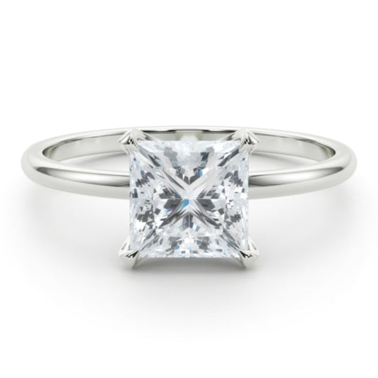 Cora Princess Cut Lab-Grown Diamond Ring - Main View - Vowmira lab-grown diamond jewelry