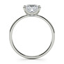 Cora Princess Cut Lab-Grown Diamond Ring - Side View - Vowmira lab-grown diamond jewelry