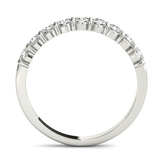 1/2 CT. TW. Coupé 9 Stone Lab-Grown Diamond Ring - Detail View - Vowmira lab-grown diamond jewelry
