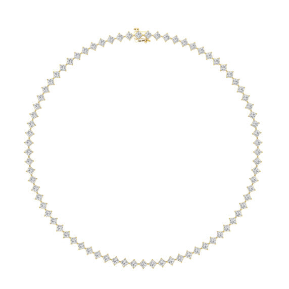 20 ct. tw. Kite Set Princess Tennis Lab-Grown Diamond Necklace - Main View
