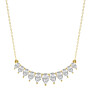 Pear Graduated Center Fashion Lab-Grown Diamond Necklace - View 2