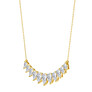 Pear Graduated Center Fashion Lab-Grown Diamond Necklace - Side View - Vowmira lab-grown diamond jewelry