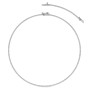 3 - 10 ct. Minimalist Tennis Lab-Grown Diamond Necklace with Extender - Detail View - Vowmira lab-grown diamond jewelry