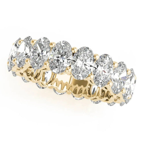 5.2mm Classic Oval Eternity Lab-Grown Diamond Band - Main View - Vowmira lab-grown diamond jewelry