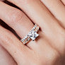 Marion Princess Cut Lab-Grown Diamond Ring - Side View - Vowmira lab-grown diamond jewelry