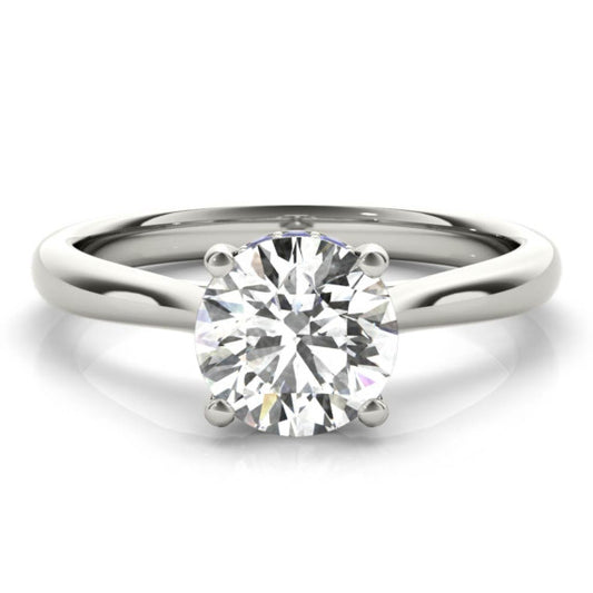 Quiet Beauty Sapphire Accent Lab-Grown Diamond Ring - Main View - Vowmira lab-grown diamond jewelry