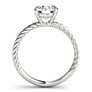 Basia Lab-Grown Diamond Ring - Side View - Vowmira lab-grown diamond jewelry