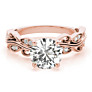 Lattice Lab-Grown Diamond Ring - Side View - Vowmira lab-grown diamond jewelry