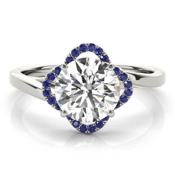 Kira Sapphire Accent Lab-Grown Diamond Ring - Main View
