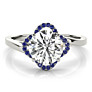 Kira Sapphire Accent Lab-Grown Diamond Ring - View 2