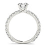 Windermere Lab-Grown Diamond Ring - Side View - Vowmira lab-grown diamond jewelry