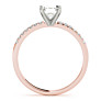 Solon Emerald Cut Lab-Grown Diamond Ring - Side View - Vowmira lab-grown diamond jewelry