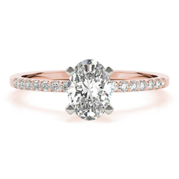 Solon Oval Lab-Grown Diamond Ring - Main View - Vowmira lab-grown diamond jewelry