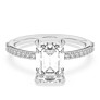 Hemera Lab-Grown Diamond Ring - Side View - Vowmira lab-grown diamond jewelry