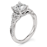 Ravina Lab-Grown Diamond Ring - Side View - Vowmira lab-grown diamond jewelry