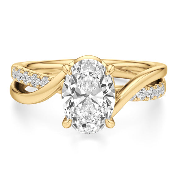 Autumn Oval Lab-Grown Diamond Ring - Main View - Vowmira lab-grown diamond jewelry