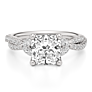 Ellie Cushion Cut Lab-Grown Diamond Ring - Detail View