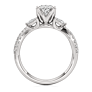 Ellie Marquise Lab Lab-Grown Diamond Ring - 1/3ct Pave Setting - Detail View - Vowmira lab-grown diamond jewelry