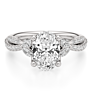 Ellie Oval Lab-Grown Diamond Ring - Side View - Vowmira lab-grown diamond jewelry