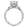 Ellie Princess Cut Lab-Grown Diamond Ring - Side View - Vowmira lab-grown diamond jewelry
