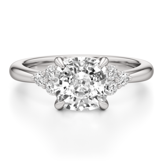 Arianna Cushion Cut Lab-Grown Diamond Ring - Main View - Vowmira lab-grown diamond jewelry