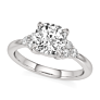 Arianna Cushion Cut Lab-Grown Diamond Ring - Detail View - Vowmira lab-grown diamond jewelry