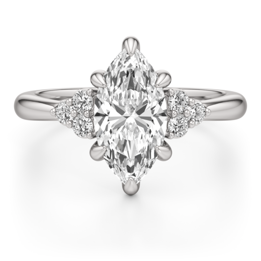 Arianna Marquise Cut Lab-Grown Diamond Ring - Main View - Vowmira lab-grown diamond jewelry