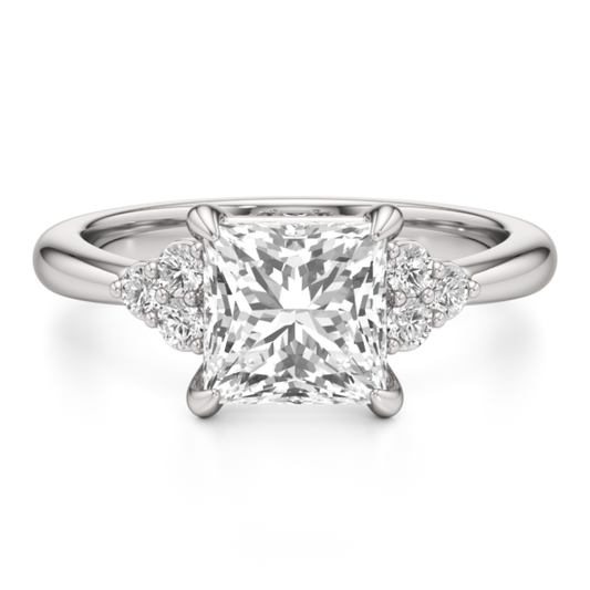 Arianna Princess Cut Lab-Grown Diamond Ring - Main View - Vowmira lab-grown diamond jewelry
