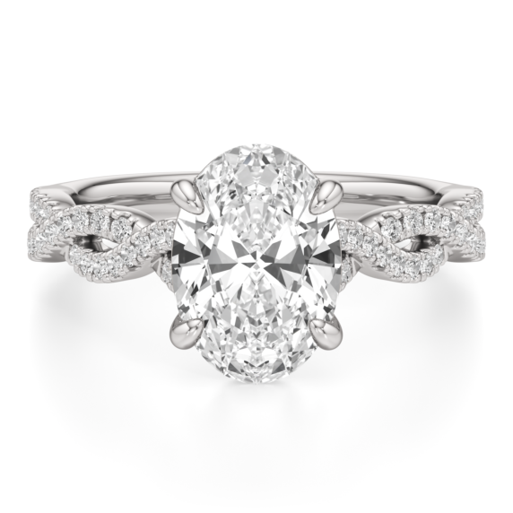 Rhea Oval Lab-Grown Diamond Ring - Main View